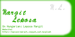 margit leposa business card